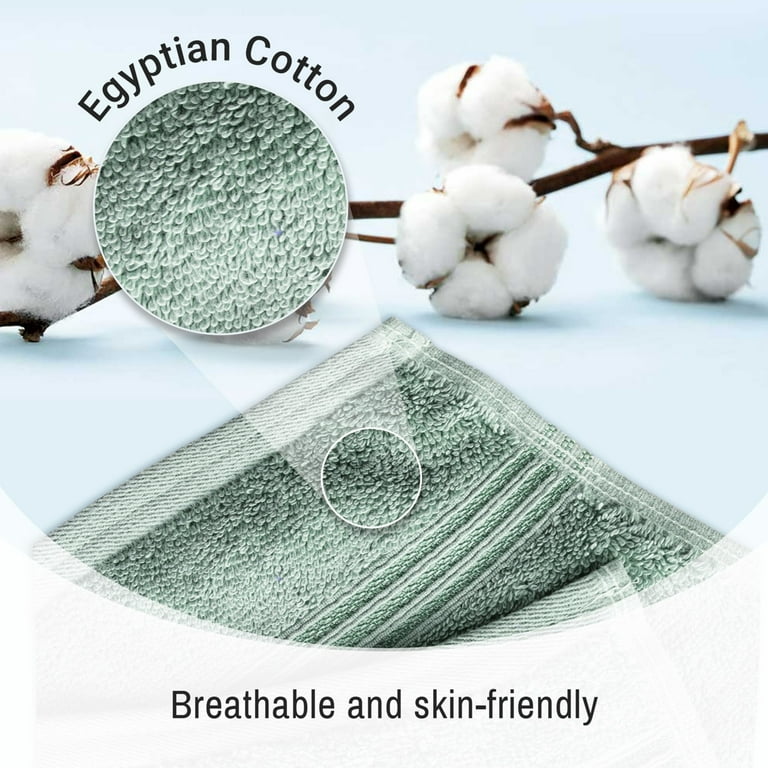 Home Decorators Collection Egyptian Cotton Sage Green Bath Sheet (Set of 4)