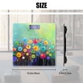 thumbnail image 2 of Báscula digital para peso corporal, báscula de baño personalizada, 400 lb, con pantalla grande retroiluminada, fácil de leer - Arte abstracto floral, 2 of 5