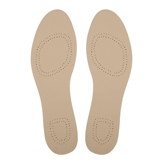 Plantillas de piel de vaca, transpirables, cómodas con fondo de látex de carbón activado, accesorios para cualquier tipo de zapato 37/38, 2 uds.