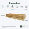 thumbnail image 3 of All Things Cedar Bac de Jardin Surélevé 6 X 2 Pi avec Conception Empilable et Extensible, 3 of 8