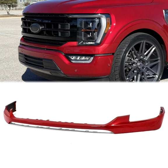 Rapid Red Fits For Ford F150 F-150 2021-2023 Front Bumper Upper Cover Trim