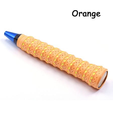 Anti-skid Tennis Squash Racket For Fishing Rod Baseball Bats Badminton Sweatband Sweat Absorbed Anti-slip Band Grip Tape ORANGE