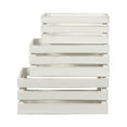 thumbnail image 6 of Rustic Wood Storage Crates for Decoration, Rustic Wood Crates for Display Set 3, White, Sintosin, 6 of 9