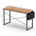thumbnail image 2 of Patiojoy Bureau d'Ordinateur Industriel de 47 Pouces Table d'Étude et d'Écriture avec Sac de Rangement Brun Rustique, 2 of 6
