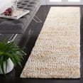 thumbnail image 2 of SAFAVIEH Berber Shag Torvald Abstract Runner Rug, Ivory/Light Gold, 2'3" x 8', 2 of 8