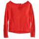 thumbnail image 1 of Camiseta adornada Aeropostale con encaje en la espalda para mujer naranja extragrande, 1 of 2