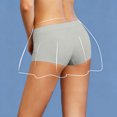 thumbnail image 5 of yboeqw Ladies Ice Silk Seamless Panties Thin Breathable No Show Mid Thigh Length Underwear Size L, 5 of 5