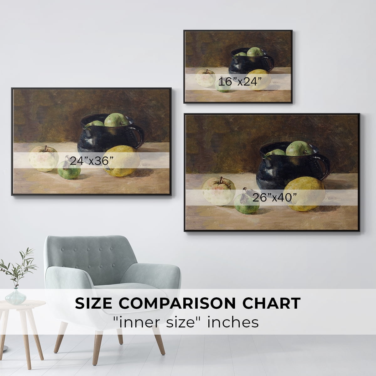 Vintage Botanical Print-LXVI By Wexford Home Framed in Black Wood Gallery Wrapped Canvas 25 in. x 37 in.