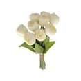 thumbnail image 2 of Ramo de flores de tulipán artificial 9 piezas – Tulipanes falsos Real Touch para decoración del hogar, centros de mesa de boda, arreglos de jarrones de mesa, decoraciones para salón y comedor, 2 of 7