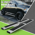 thumbnail image 2 of Magshion 1 Pair Chrome Side Step Running Board Nerf Bar for 2009-2018 RAM 1500, 2019-2022 RAM 1500 Classic, Quad Cab Models Only, 2 of 9