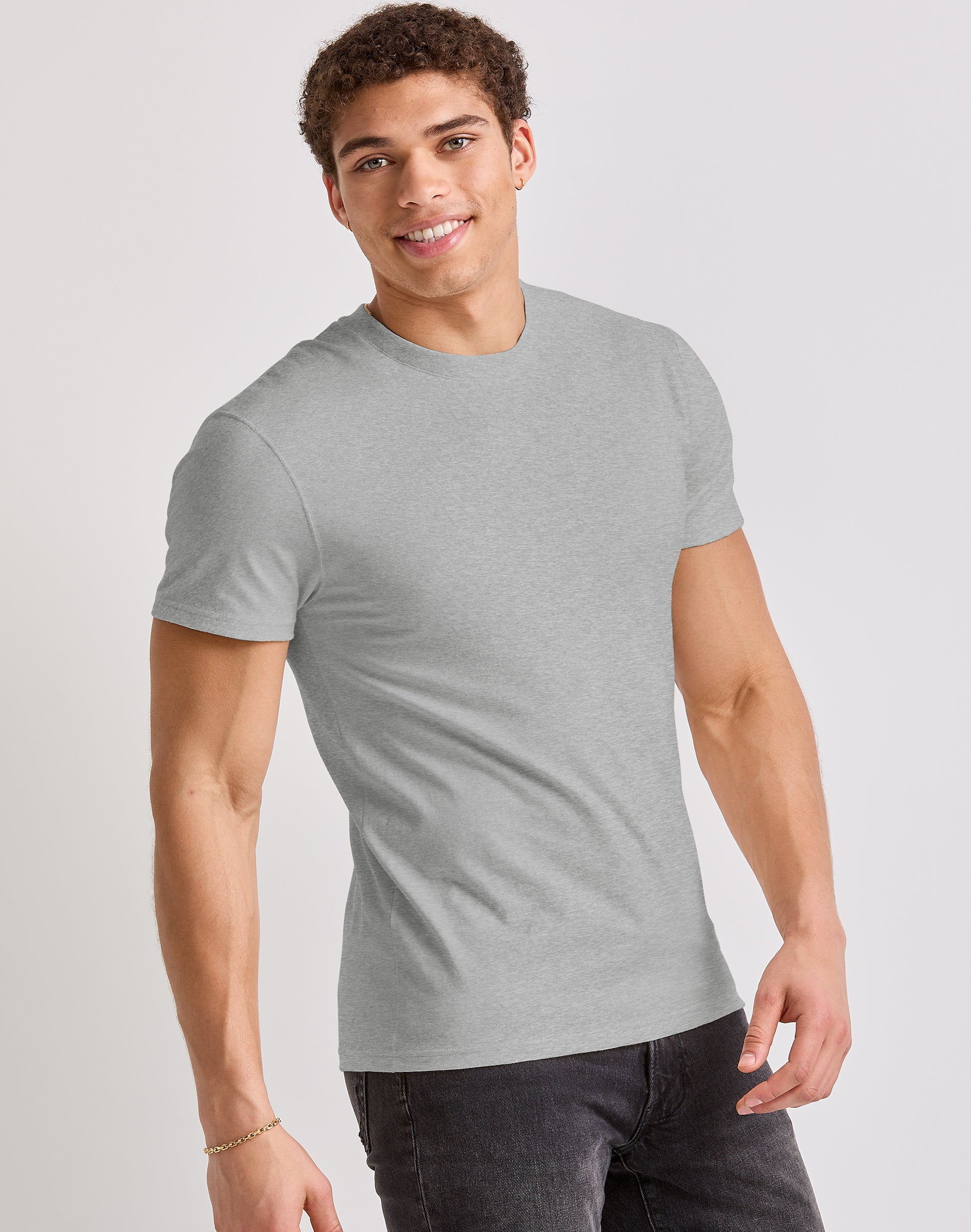 Hanes Originals Men's T-Shirt Short Sleeve Tri-Blend Crewneck Modern Fit