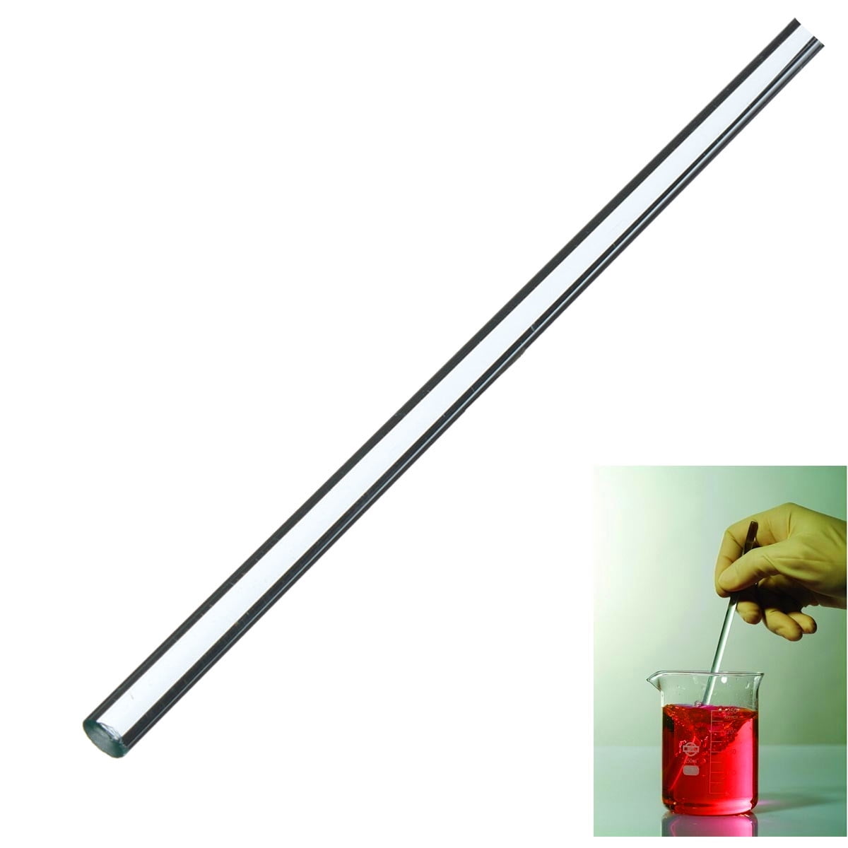 1PC Glass Stirring Rod Lab Use Stir Stiring Stirrer Laboratory