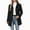 Black, variant on Womens Single Breasted Overcoat Notched Lapel Belted Waist Trench Coat Slim Fit Adjustable Cuff Straps Jacket Fall Winter Fashion Clothing for Commuting