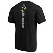 Mens Giannis Antetokounmpo Black Milwaukee Bucks Team Playmaker Name & Number T-Shirt