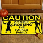 Personalized Zombie Crossing Doormat, 17" x 27"