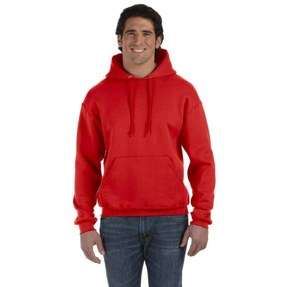 Fruit of the Loom 82130 Adult Supercotton Pullover Hood, True Red, 2X