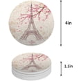 thumbnail image 1 of FMSHPON Pink Cherry Blossom Set of 4 Round Coaster for Drinks, Absorbent Ceramic Stone Coasters Cup Mat with Cork Base for Home Kitchen Room Coffee Table Bar Decor, 1 of 6