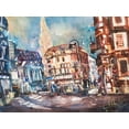 thumbnail image 2 of Mattern, Andreas 14x12 Black Ornate Wood Framed with Double Matting Museum Art Print Titled - Vienna, 2 of 4