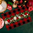 thumbnail image 3 of 4Pcs Christmas 18*12IN Bell Snowflake Placemats Washable Anti-stain Insulation, 3 of 8