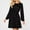 Black, variant on Zedker Women's Sequin Sparkly Glitter Party Club Dress Long Sleeve Short Cocktail Holiday Party Dresses Plus Size Black L