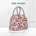 thumbnail image 2 of Balery Rocket Pattern Bolsa de Almuerzo para Mujeres, Caja de Almuerzo, Bolsa de Almuerzo Pequeña Impermeable, Tote de Almuerzo Reutilizable con Gran Capacidad, 2 of 6