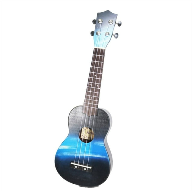 Ukelele Soprano de Madera de 21 Pulgadas, Guitarra Hawaiana, para Estudiantes y Niños.