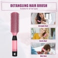 thumbnail image 7 of Hair Brush Detangling Brush for Women Travel Wet Hair Brush for Straight Curly Hair Barber Brush Tools Pink, 7 of 7