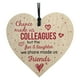 thumbnail image 2 of Cartel colgante de madera con corazón - 10x10 cm Estilo Shabby Chic - Regalo conmemorativo de amor para profesores y regalos de agradecimiento, 2 of 3