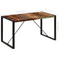 thumbnail image 4 of vidaXL Dining Table 140x70x75 cm Solid Reclaimed Wood, 4 of 5
