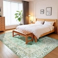 thumbnail image 3 of Ultrug Vintage Floral Print Rugs Soft Carpet Retro Area Rug for Living Room Bedroom Home Decor,8'x10',Green, 3 of 7