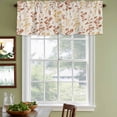 thumbnail image 3 of 2 Pack Valances for Window, Orange Yellow Botanical Short Curtains for Kitchen Bedroom Living Room, Rustic Country Spring Floral Summer Leaf Small Window Treatment Valance Drapes 42 x 18 Inch, 3 of 8