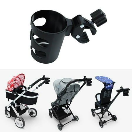 Topbathy Stroller Water Bottle Holder Stroller Cup Holder Plastic Compact 1Set