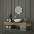 thumbnail image 3 of Merrick Lane 16" Round Accent Wall Mirror in Silver with Metal Frame for Bathroom, Vanity, Entryway, Dining Room, & Living Room, 3 of 12