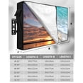 thumbnail image 7 of Teal Beige Outdoor TV Cover 30 to 32 inch Beach Starfish Seashell Sand Sea Waves Scenery Waterproof Dustproof TV Covers for Outside with Zipper Remote Control Pocket Flat Screen Protectors, 7 of 7