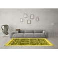 thumbnail image 3 of Ahgly Company Indoor Round Oriental Yellow Traditional Area Rugs, 3' Round, 3 of 4