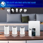Crelander Mini Portable Projector with WiFi & Bluetooth - 1080P HD Portable Movie Projector, Built-in Netflix/YouTube, Auto Keystone, 180° Rotation, HDMI/USB/Smartphone Compatible, for Home Theater
