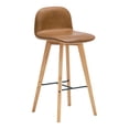 thumbnail image 2 of MOE'S Home NAPOLI Tabouret de Bar en Cuir Beige, 2 of 6