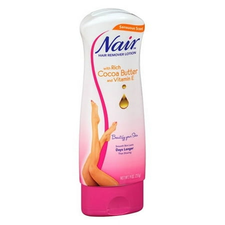 Nair Lotion Hair Remover, Cocoa Butter - 9 Oz, 2 Pack