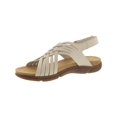 thumbnail image 2 of EASY SPIRIT Womens White Woven Detail Adjustable Cushioned Mar Round Toe Sandals 7, 2 of 4