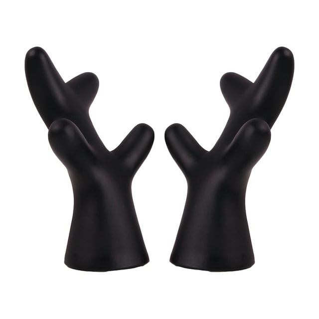 Thinsony 2pcs Antlers Sticker Easy To Install Christmas Car Sticker With Waterproof Antlers Cute Stylish black large 1Set