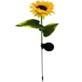 thumbnail image 1 of Luces solares de jardín para exteriores, luces de girasol con energía solar, lámpara LED impermeable para césped, luz nocturna decorativa para patio., 1 of 7