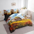 thumbnail image 3 of Homewish Rustic Cottage 7-Piece King Autumn Retro Reversible Bedding Comforter Set, 3 of 8