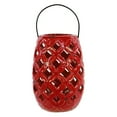 Artistic Ceramic Lantern With Metal Handle