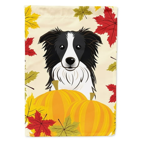 Border Collie Flag - Border Collie Thanksgiving Garden Flag