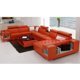thumbnail image 4 of Linlamlim Italian Genuine Leather Sectional Sofa Futuristic Furniture U Shape Couch Living Room Big Sofas Set with Coffee Table My Lux Decor Round, 4 of 10
