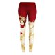 thumbnail image 3 of Gibobby Pantalones deportivos mujer Leggings con estampado navideño para mujer Pantalones de bota casuales ajustados sexy(Amarillo,CH), 3 of 5