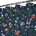 thumbnail image 3 of Pioneer Flower Floral Print Pattern Shower Curtain 72"x72" ,Bathroom Decorative Shower Curtains Set with 12 Hooks,Modern Waterproof Washable Shower Curtain, 3 of 6