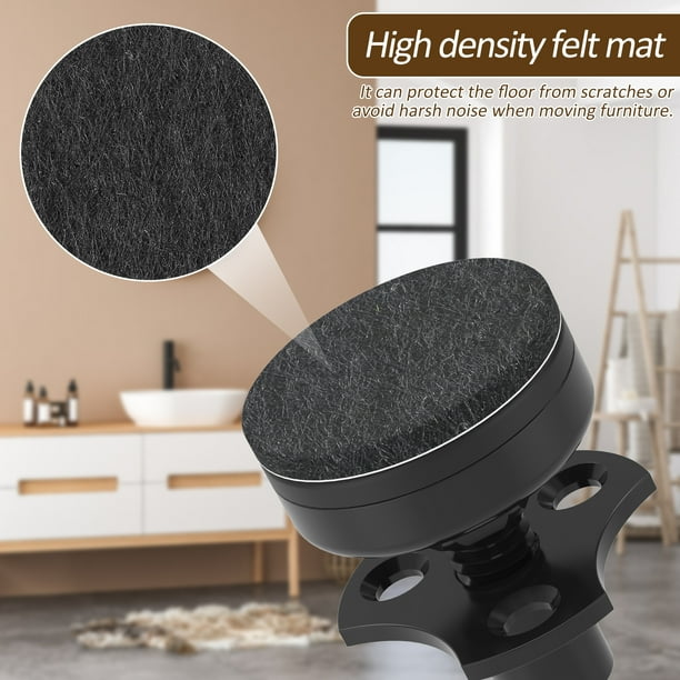 8Pcs Furniture Levelers Adjustable Furniture Leveling Feet Sturdy Carbon Steel Sofa Chair Leg Raiser with Wrench and Felt Pads Bed Cabinet Leg Leveler for Table Desk Sofa Chair Bed Walmart