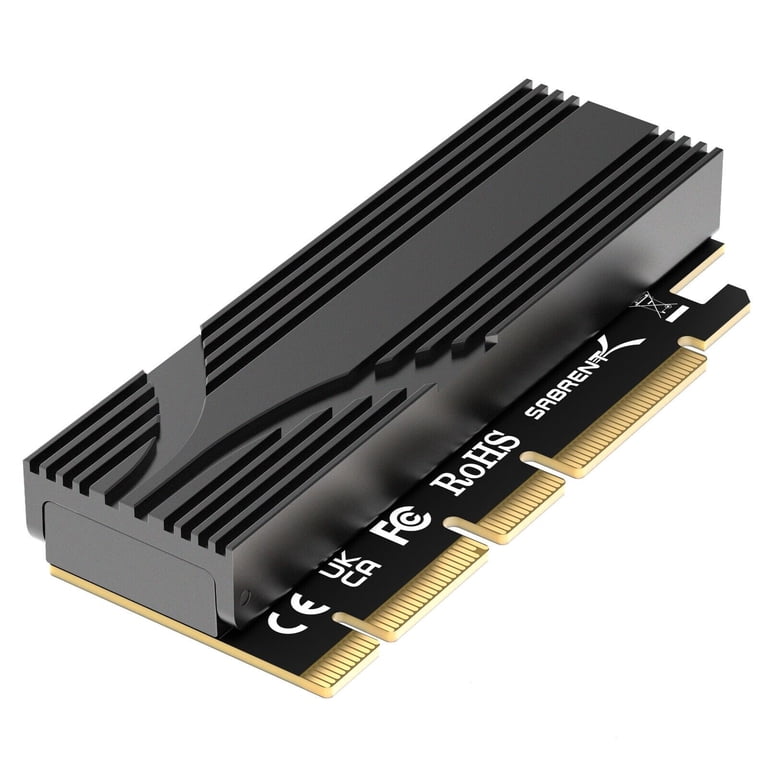 SABRENT SSD 512GB+ アダプターカード SABRENT, NVMe to PCIe 5.0 Adapter, Tool-Free, Aluminum Heatsink