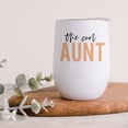 thumbnail image 3 of Koyal Wholesale Funny The Cool Aunt Wine Tumbler with Lid 12 Oz Stemless Stainless Steel Insulated Tumbler, 3 of 5